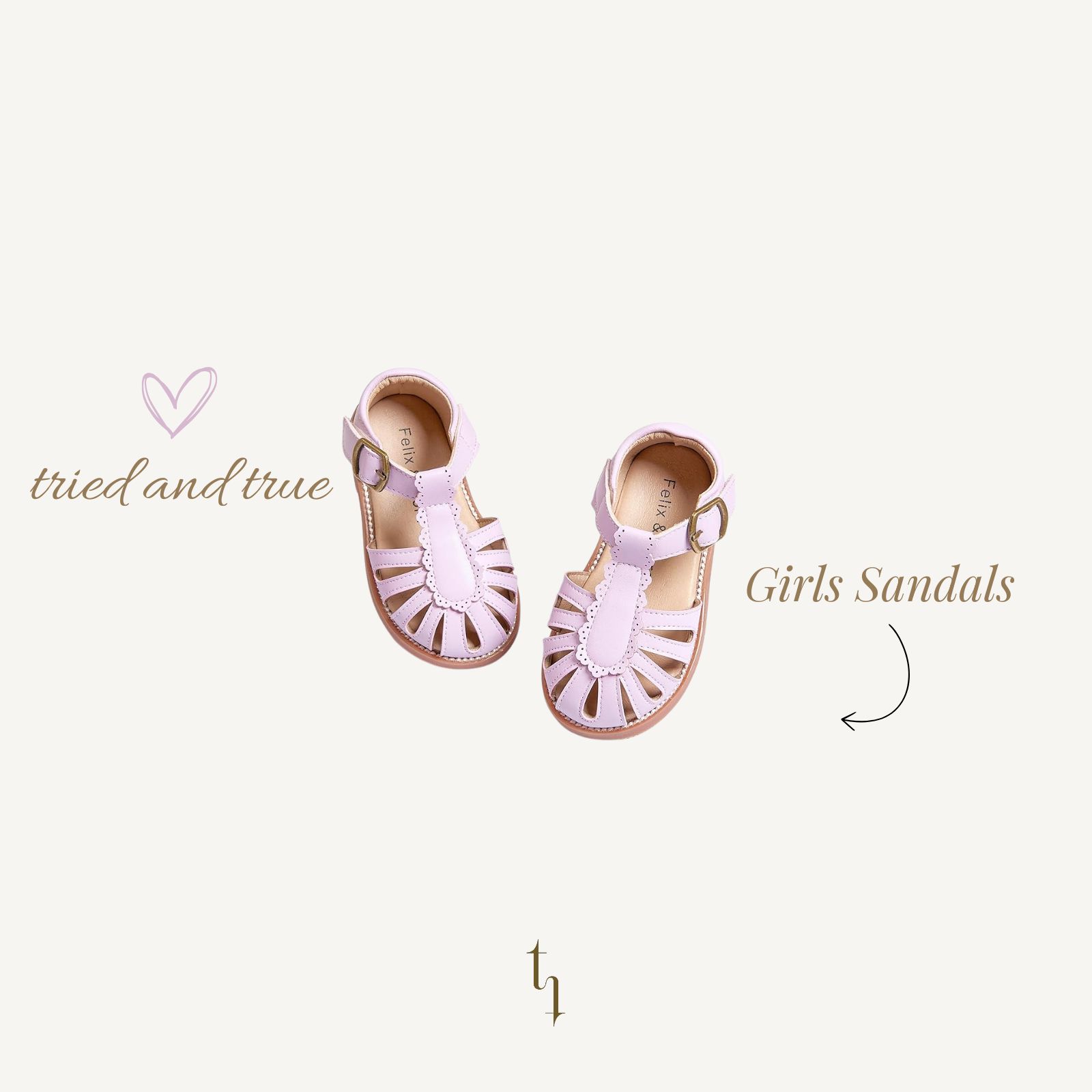 Tried And True Girls Sandals